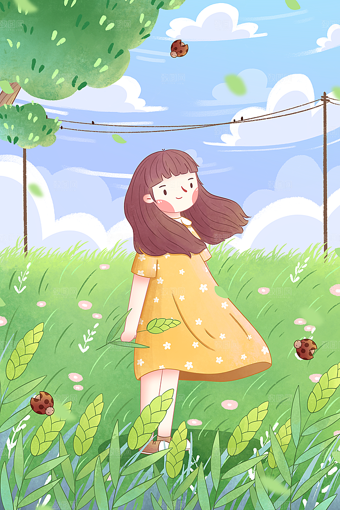 小满插画海报设计素材