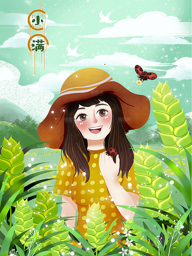 小满插画海报设计素材