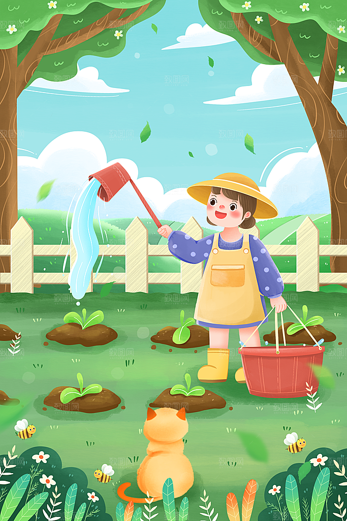 小满插画海报设计