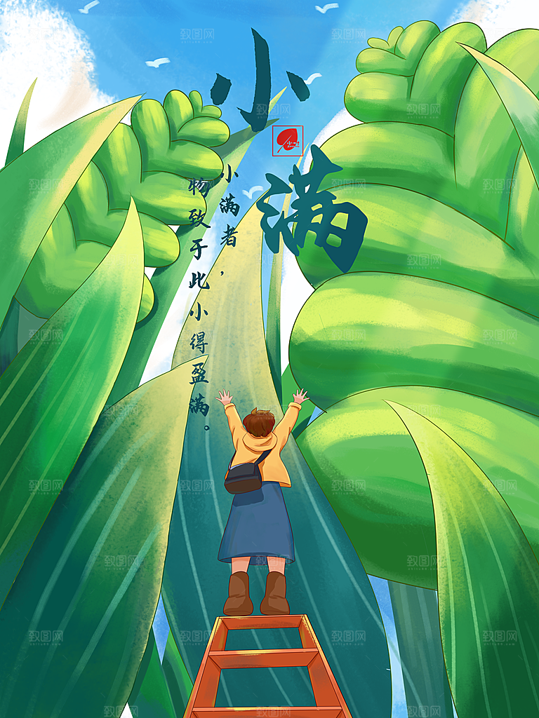 小满插画海报设计素材