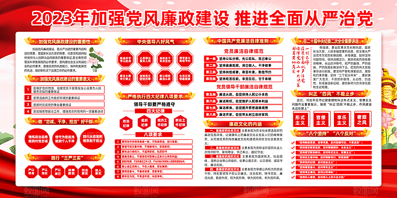 廉政文化展板设计