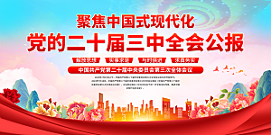 二十届三中全会展板
