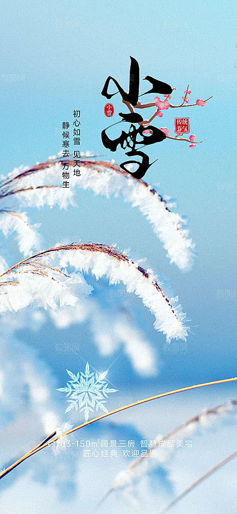 小雪宣传活动海报