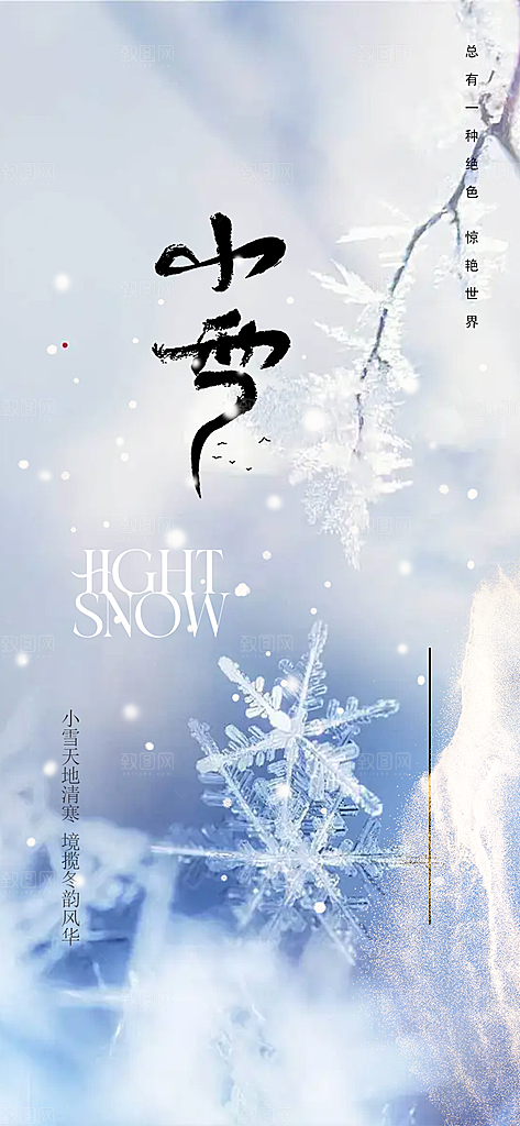 小雪宣传活动海报
