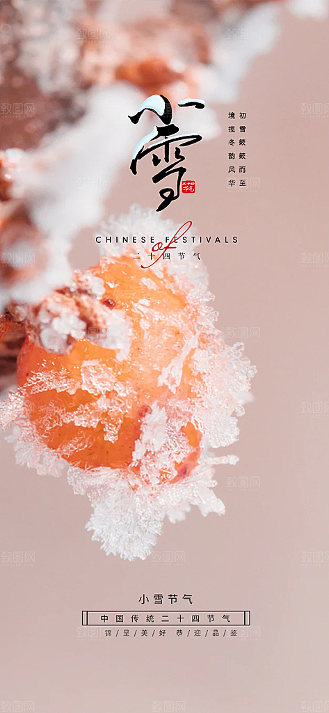 小雪宣传活动海报