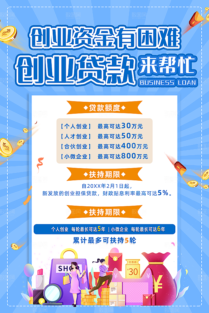 金融理财宣传海报