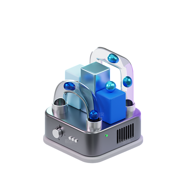 3D科技互联网图标