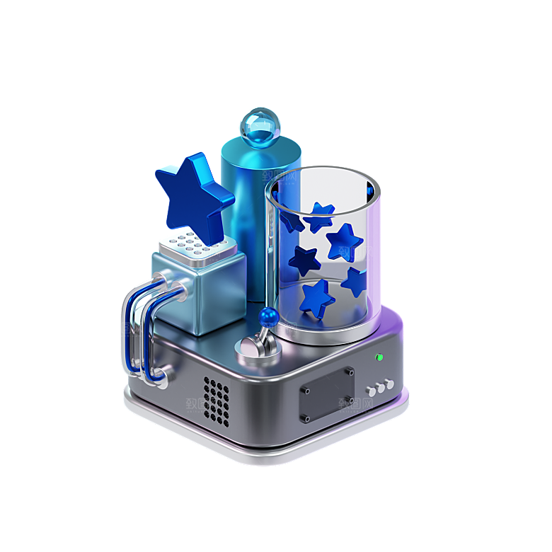 3D科技互联网图标