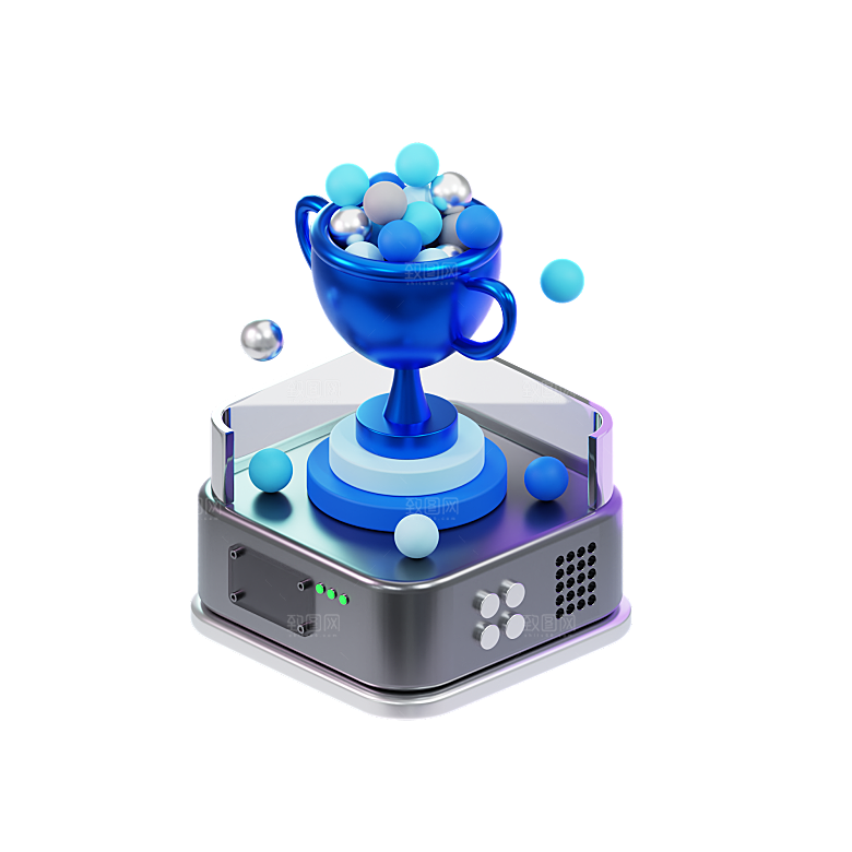 3D科技互联网图标