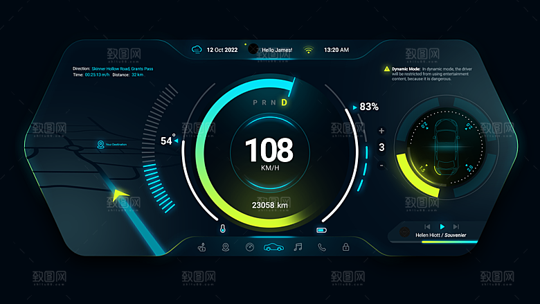 汽车仪表盘HUD
