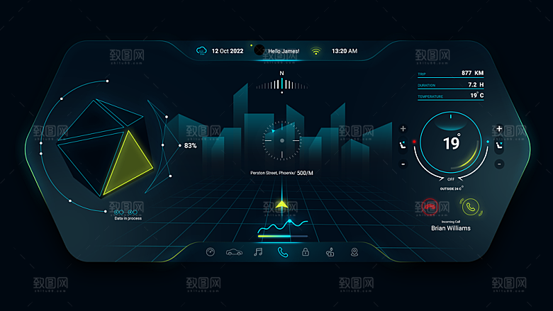 汽车仪表盘HUD
