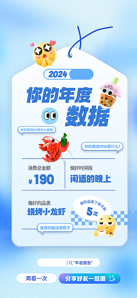 APP应用平台用户年终总结报告海报