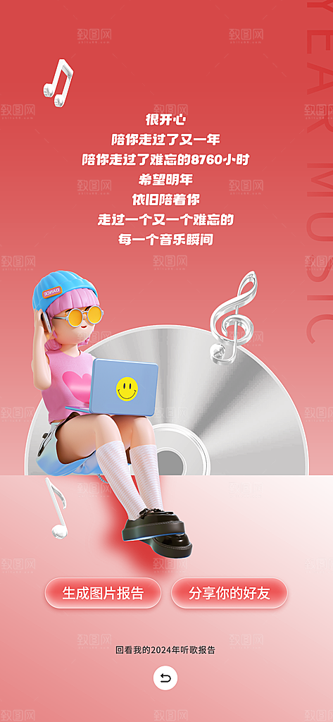 APP应用平台用户年终总结报告海报