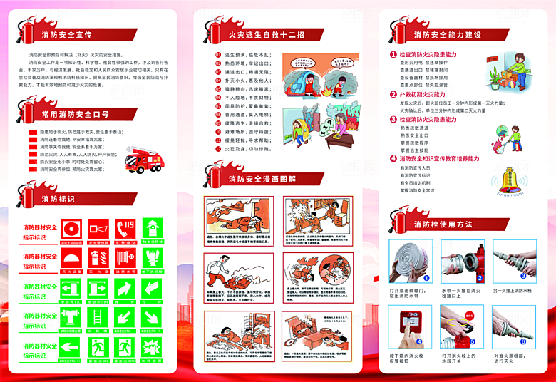 消防安全知识折页