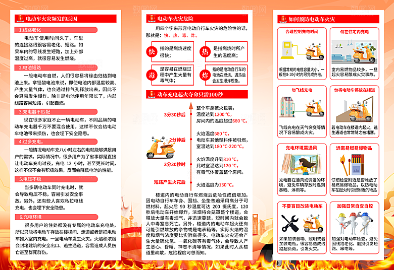 消防安全知识折页