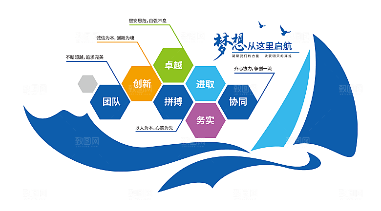 企业标语企业励志文化墙