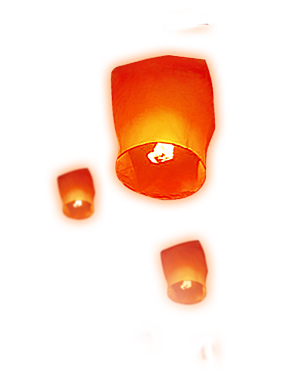 孔明灯免抠元素设计素材