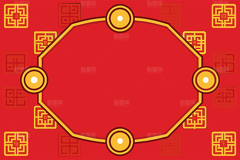 2025蛇年新年春节灯笼红色插画
