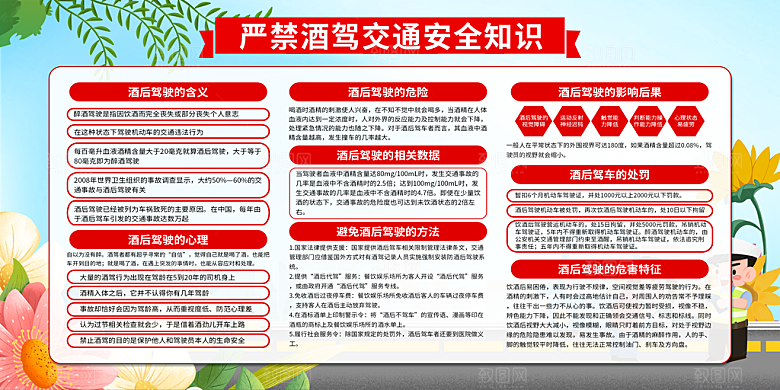 酒驾宣传海报设计素材
