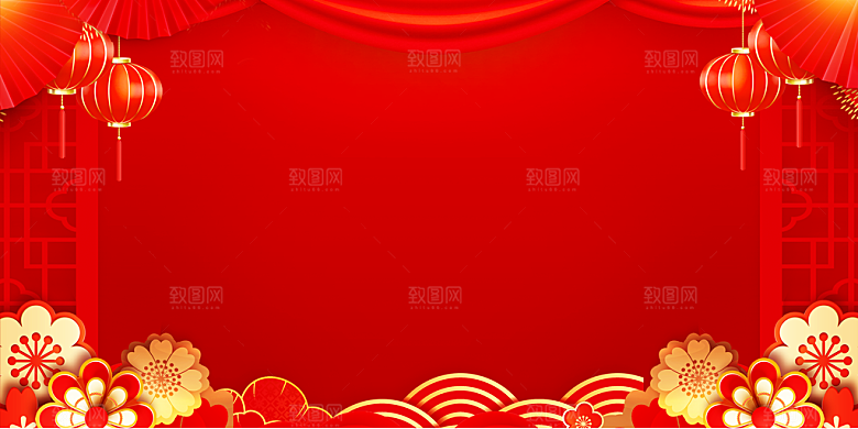 红色喜庆背景设计素材