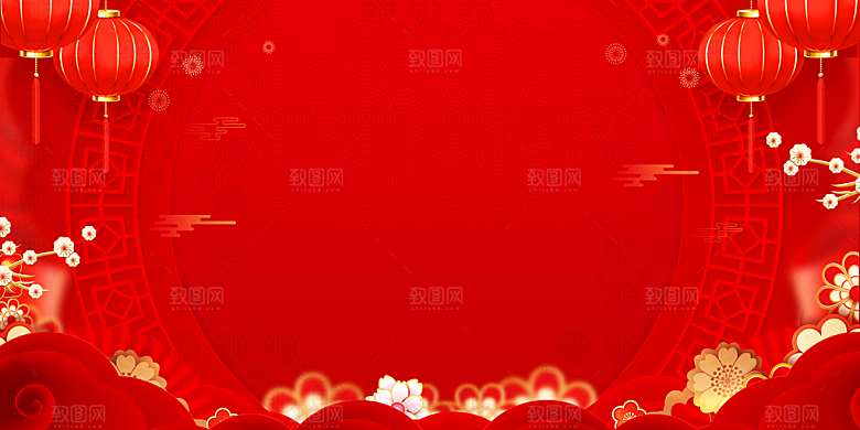 红色喜庆背景设计素材
