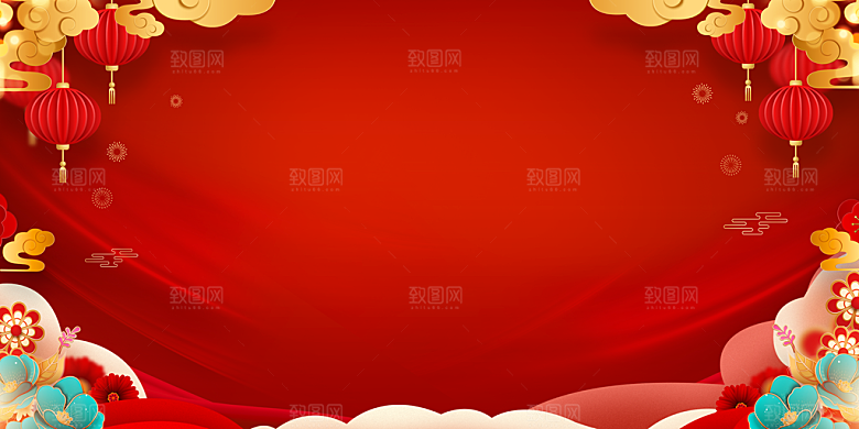 红色喜庆背景设计