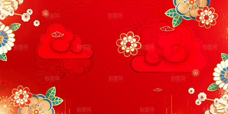 红色喜庆背景设计