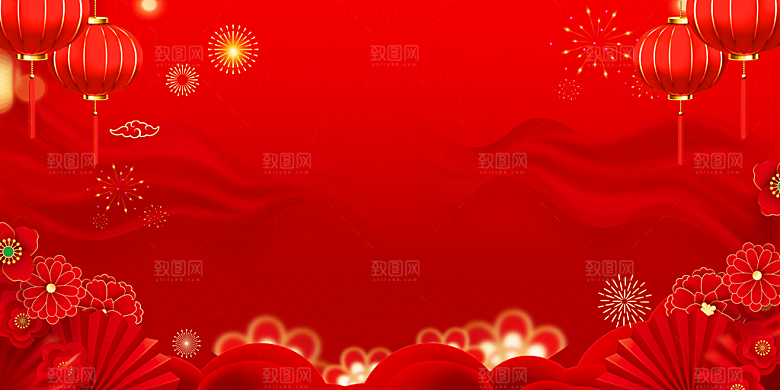红色喜庆背景设计素材