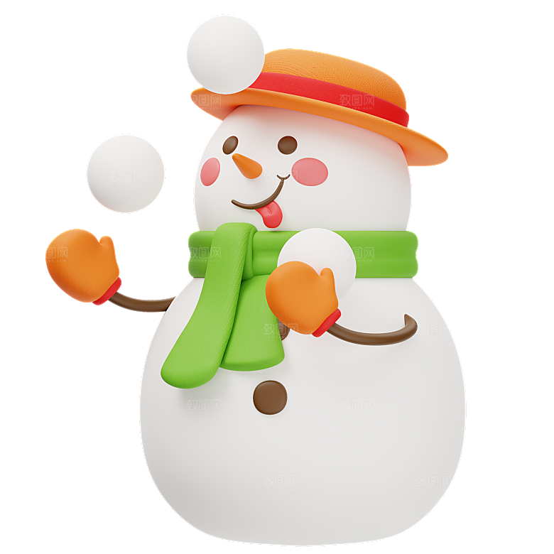 圣诞节卡通雪人模型