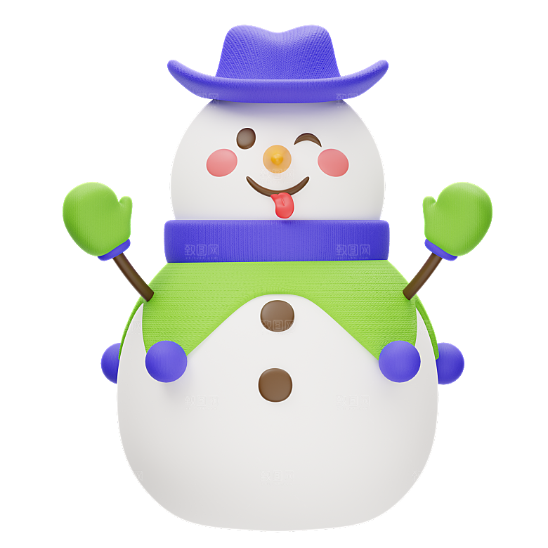 圣诞节卡通雪人模型