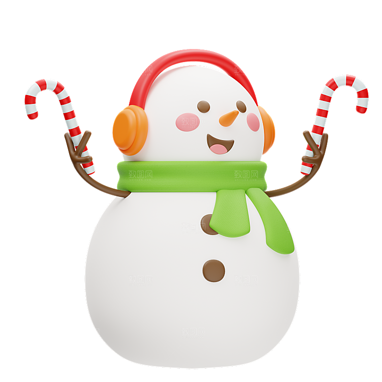 圣诞节卡通雪人模型