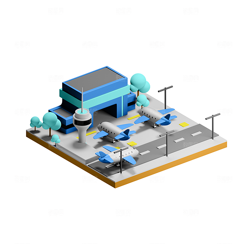 3D交通工具模型