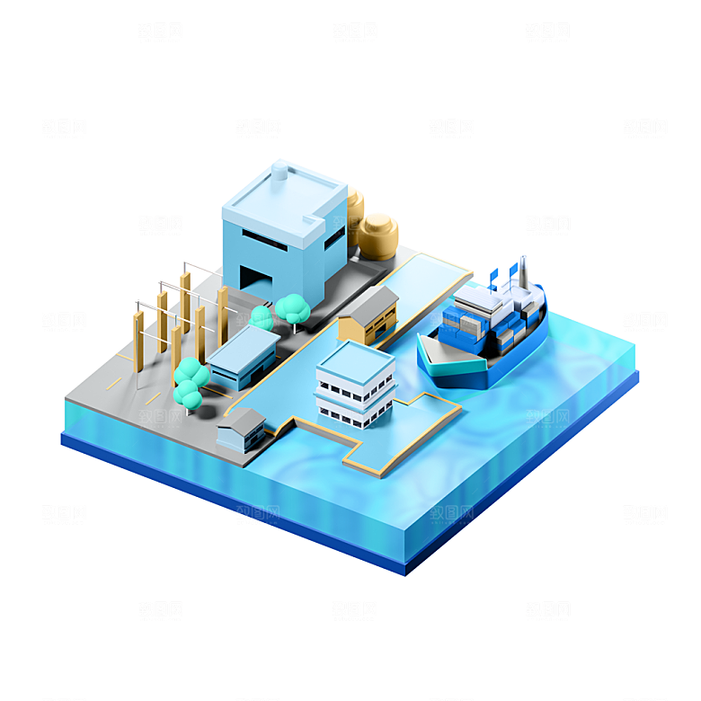 3D交通工具模型