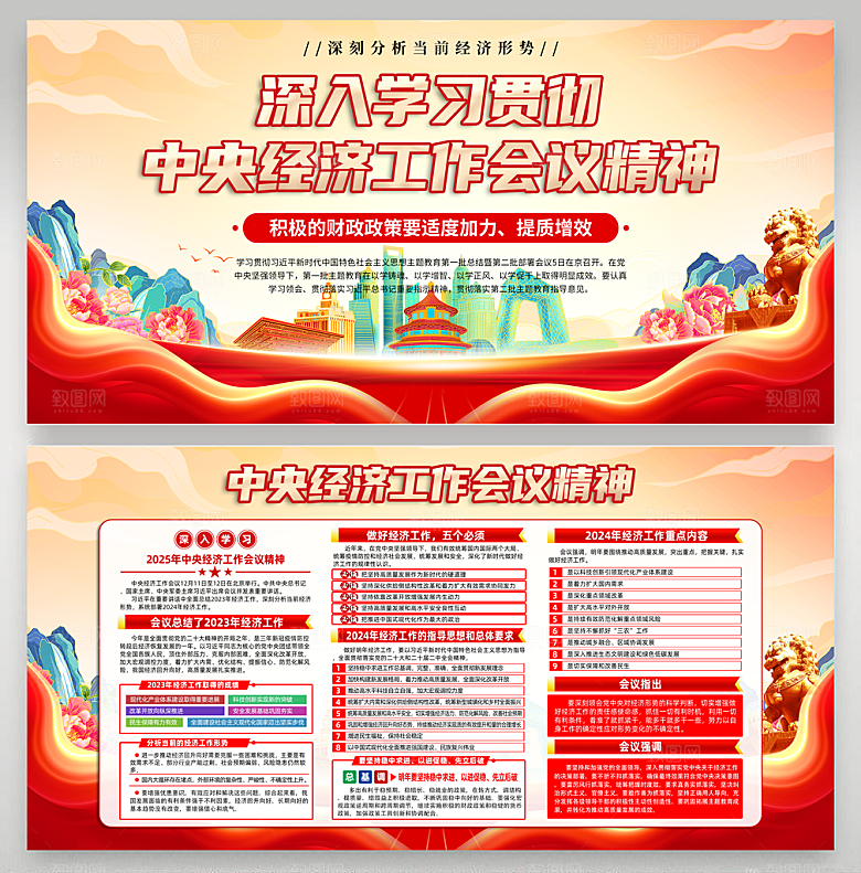 中央经济工作会议展板