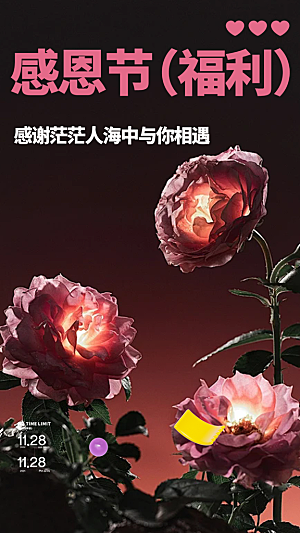 节日过节感恩节活动宣传海报