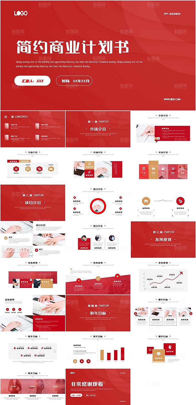 商业项目计划书ppt模板