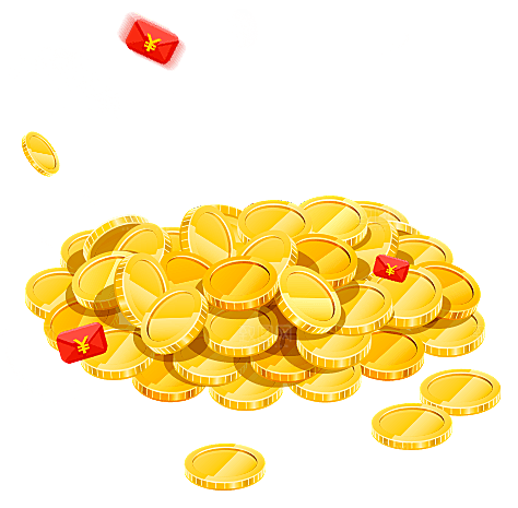 金币财富素材免扣PNG元素