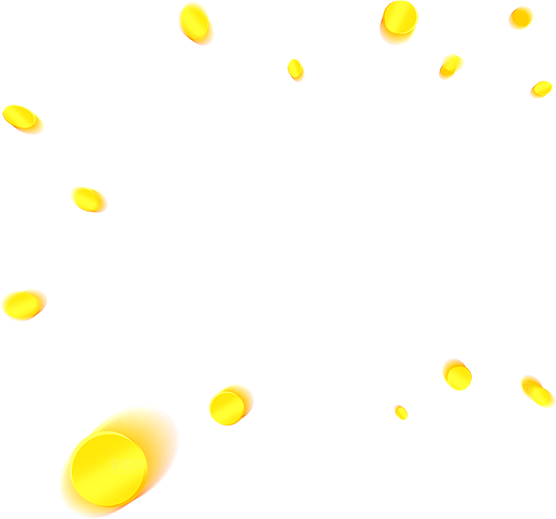 创意金币财富素材免扣PNG元素