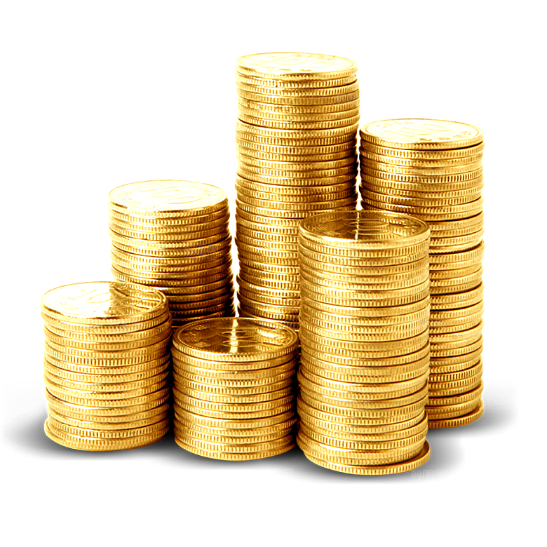 创意金币财富素材免扣PNG元素