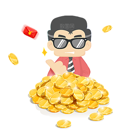 金币财富素材免扣PNG元素