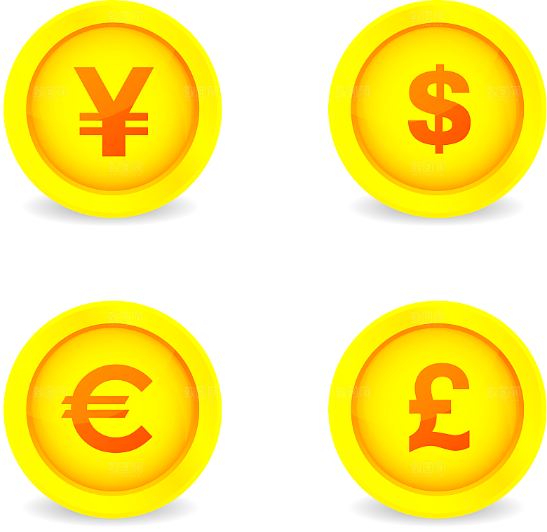 金币财富素材免扣PNG元素