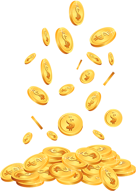 创意金币财富免扣PNG元素