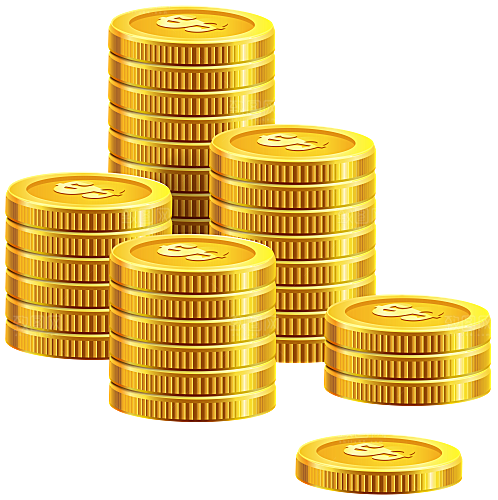 创意金币财富免扣PNG元素