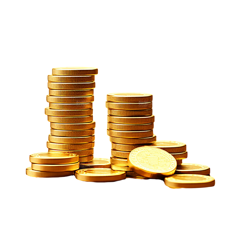 创意金币财富免扣PNG元素