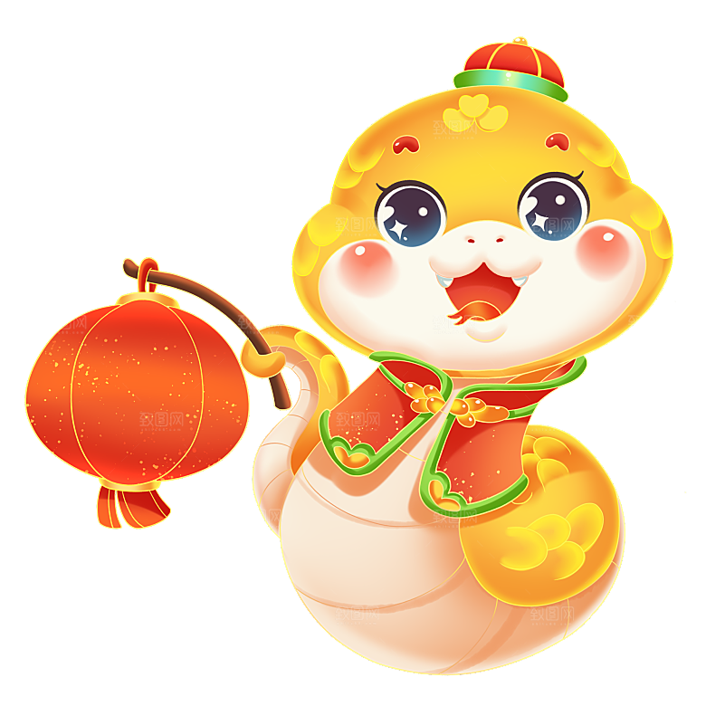 新年蛇年文化蛇PNG元素
