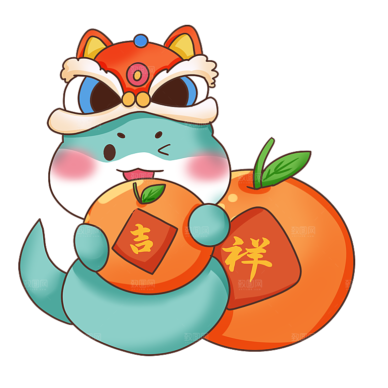 新年蛇年文化蛇PNG元素