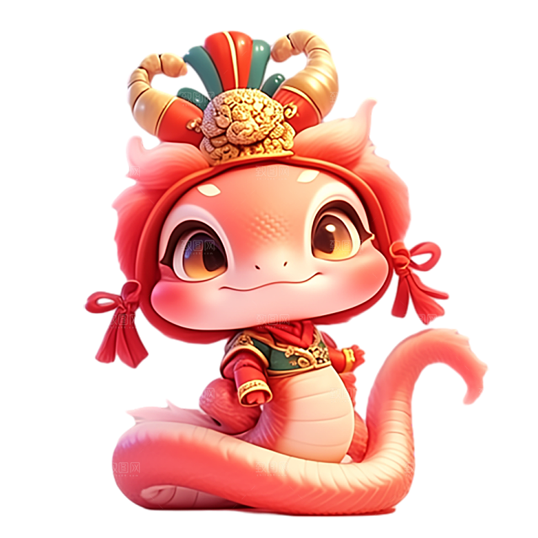 新年蛇年文化蛇PNG元素
