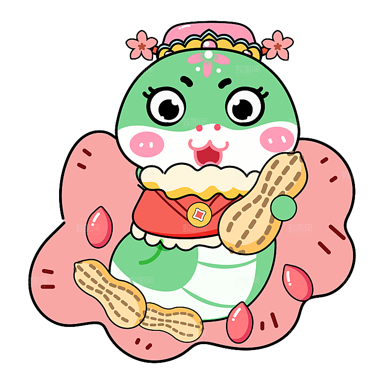 新年蛇年文化蛇PNG元素