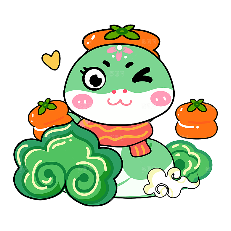新年蛇年文化蛇PNG元素