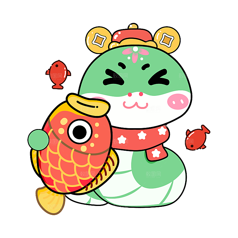 新年蛇年文化蛇PNG元素